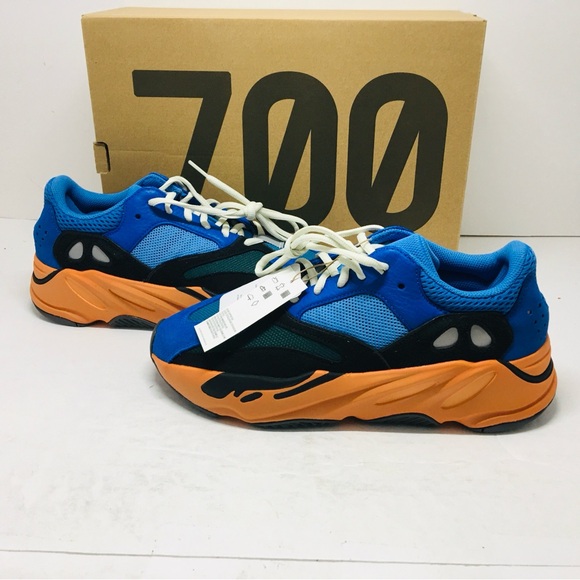 Adidas Yeezy Boost 700 Men\'s Blue / Orange Sneakers Casual Shoes GZ0541 Size 9 M main image 14